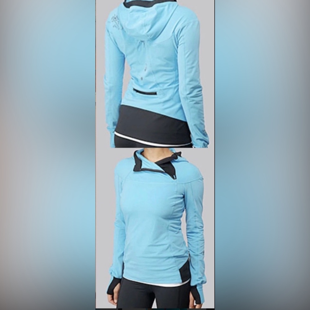 VGUC RARE Lululemon Run: Free Bird Spirit Pullover *Torquoise Blue (US 8)